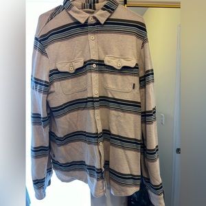 O'Neill terry knit button down shirt